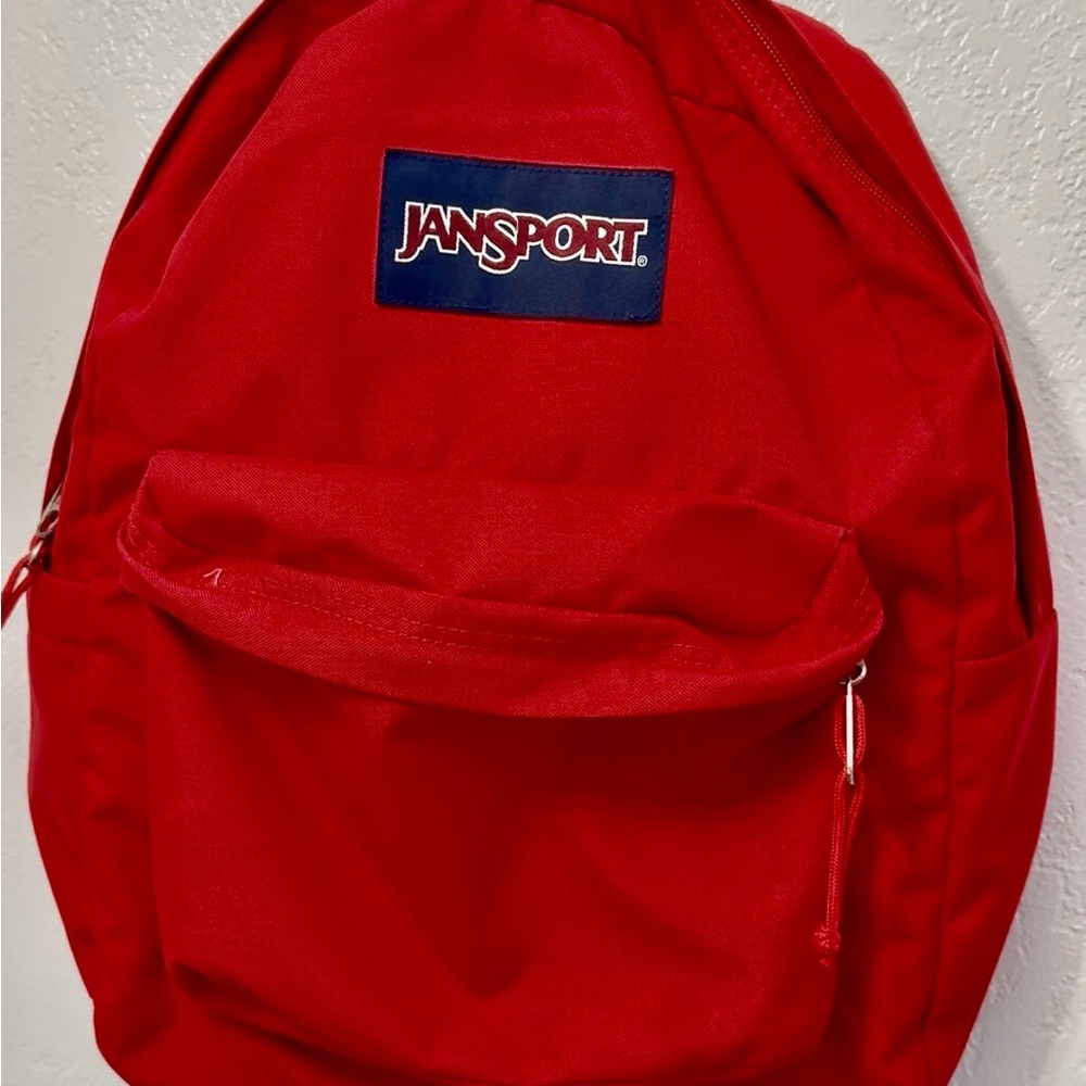 JanSport Red Everyday Backpack with Front Pocket